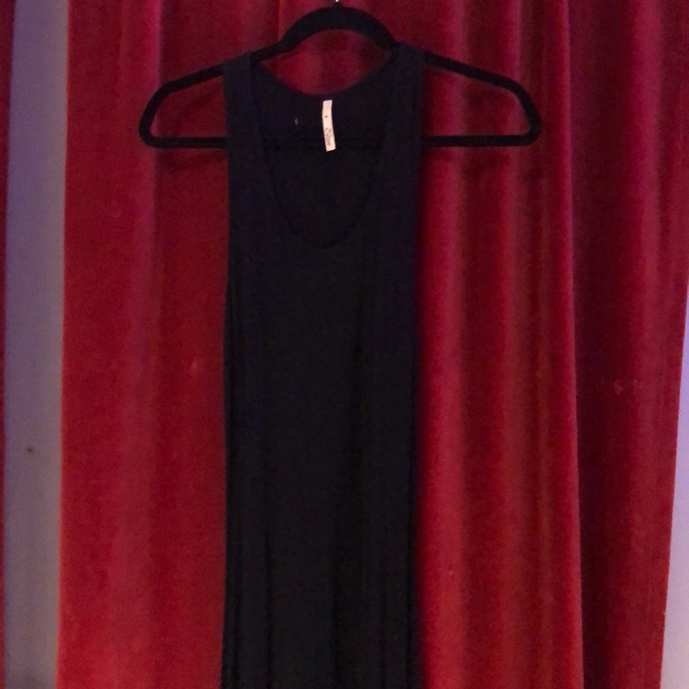 ELan long black jersey dress